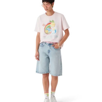 Manga-Tennisball-T-Shirt mit kurzen Shorts