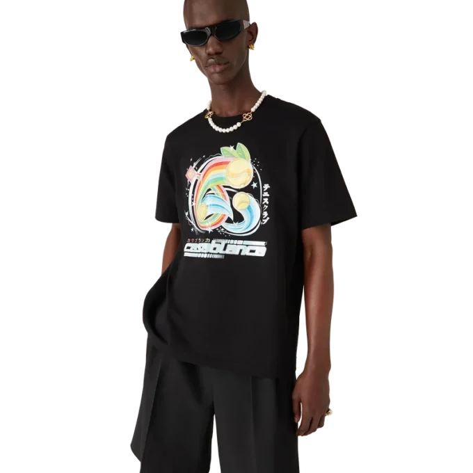 Manga-Tennisball-T-Shirt mit kurzen Shorts Manga-Tennisball-T-Shirt mit kurzen Shorts