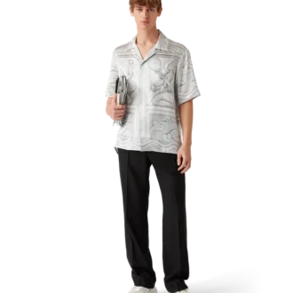 Sacred Stone Kurzarm-Seidenhemd mit Shorts