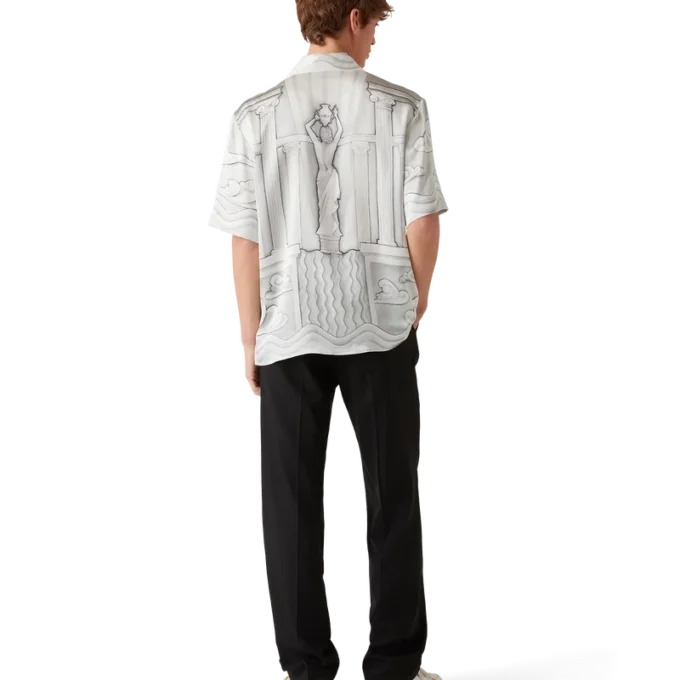 Sacred Stone Kurzarm-Seidenhemd mit Shorts