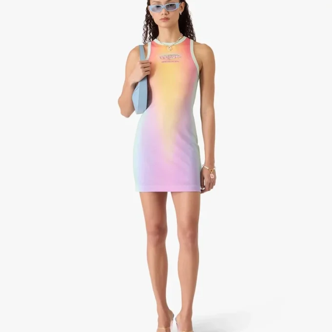 Maxi-Tank-Kleid mit Glas-Farbverlauf