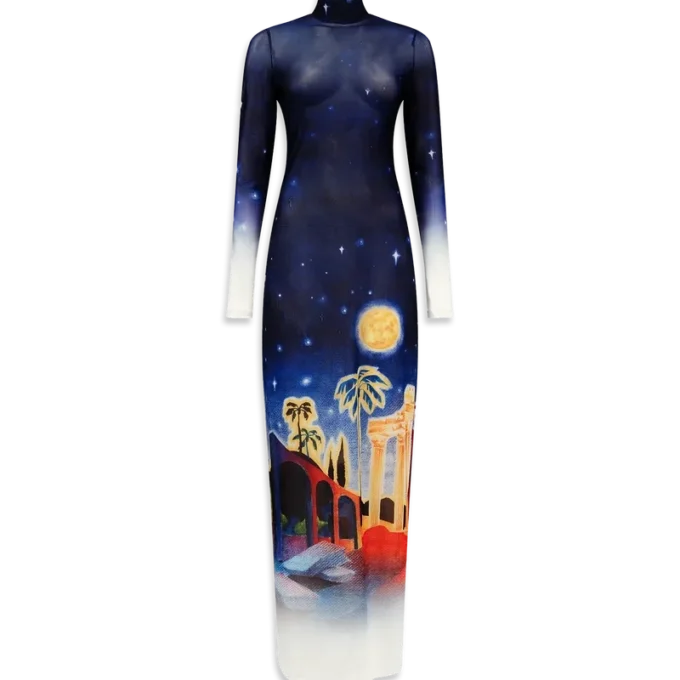 Midnight Acropolis Mesh-Kleid Midnight Acropolis Mesh-Kleid