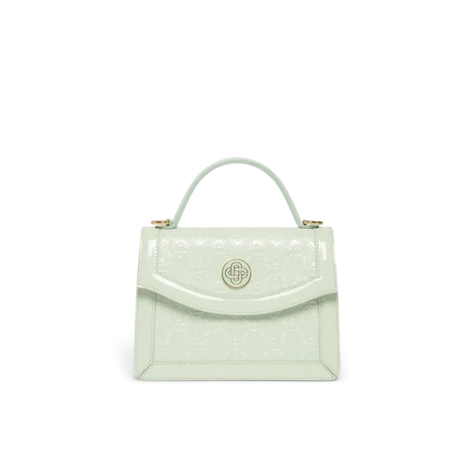 Mini-Jeanne-Tasche mit geprägtem Mint-Monogramm