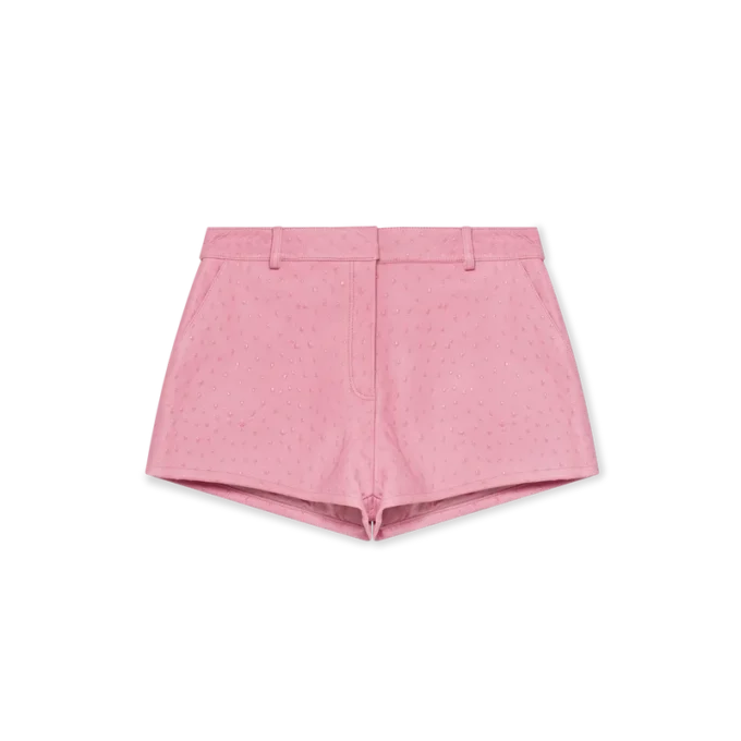 Mini-Shorts aus geprägtem Leder Mini-Shorts aus geprägtem Leder