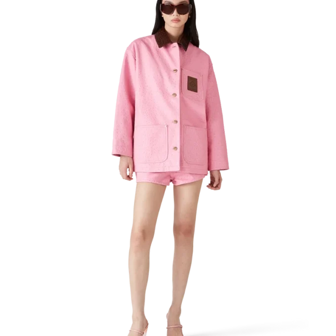 Mini-Shorts aus geprägtem Leder Mini-Shorts aus geprägtem Leder