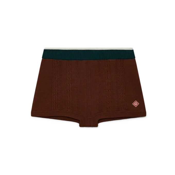 Mini-Shorts im Zopfmuster