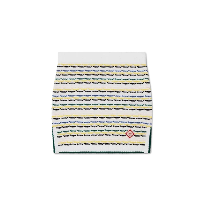 Minirock aus Baumwollstrick mit Tuck-Stich Minirock aus Baumwollstrick mit Tuck-Stich