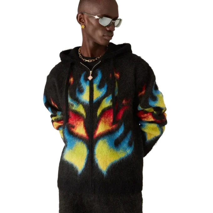 Mohair Flame Laurel Zip Hoodie Mohair Flame Laurel Zip Hoodie