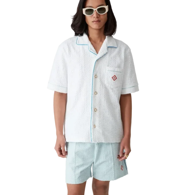 Monogram-Frottee-Hemd