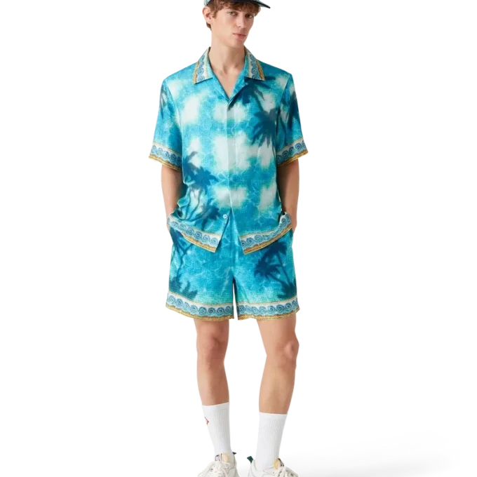 Monogram-Frottee-Schirmmütze