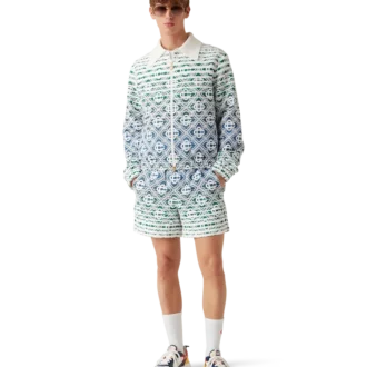 Monogram Gradient Frottee-Jacke