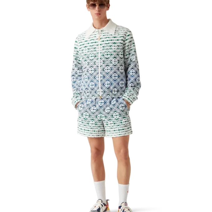 Monogram Gradient Frottee-Jacke