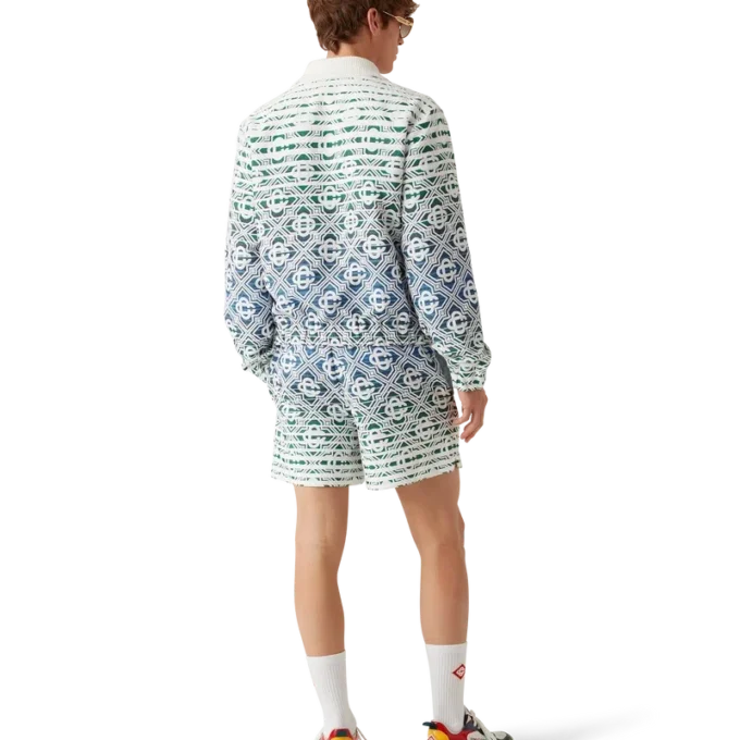 Monogram Gradient Frottee-Jacke