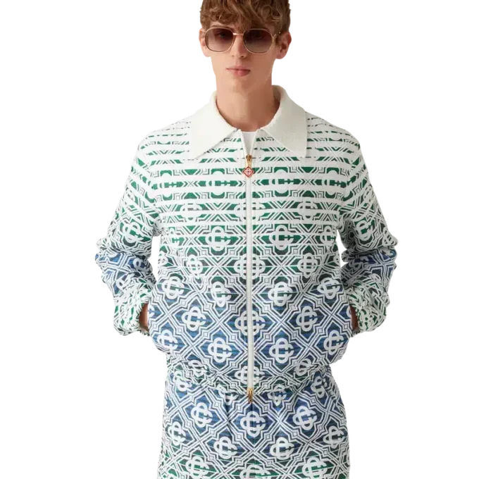 Monogram Gradient Frottee-Jacke