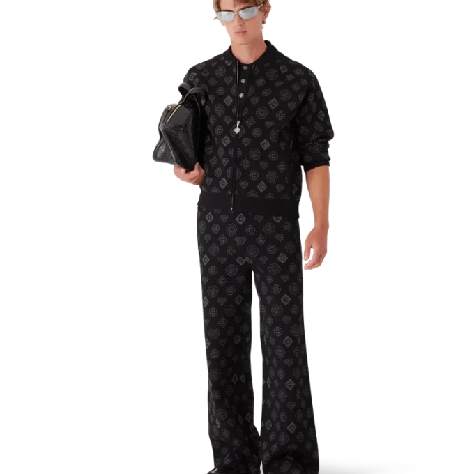 Monogram-Jacquard-Bomberjacke