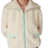 Monogram-Jacquard-Fleecejacke