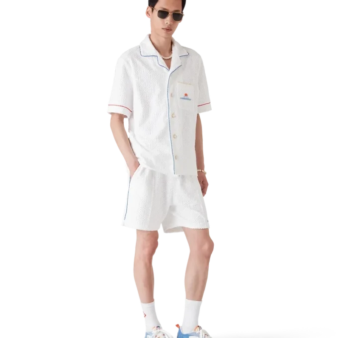 Monogram-Jacquard-Frottee-Shorts