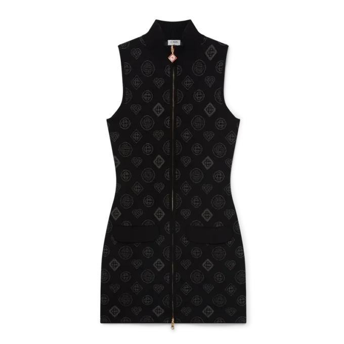 Monogram-Jacquard-Kleid