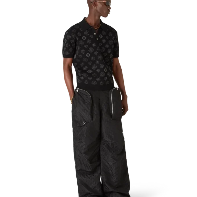 Monogram-Jacquard-Poloshirt