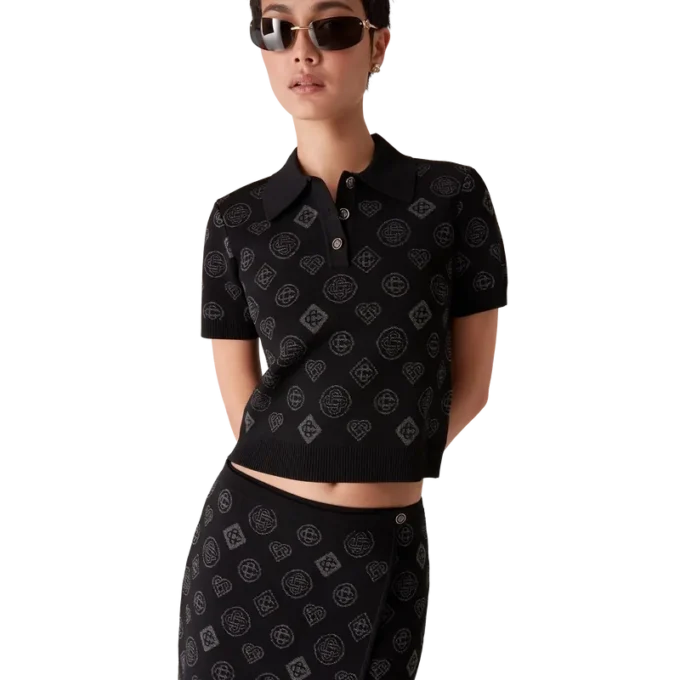 Monogram-Jacquard-Poloshirt