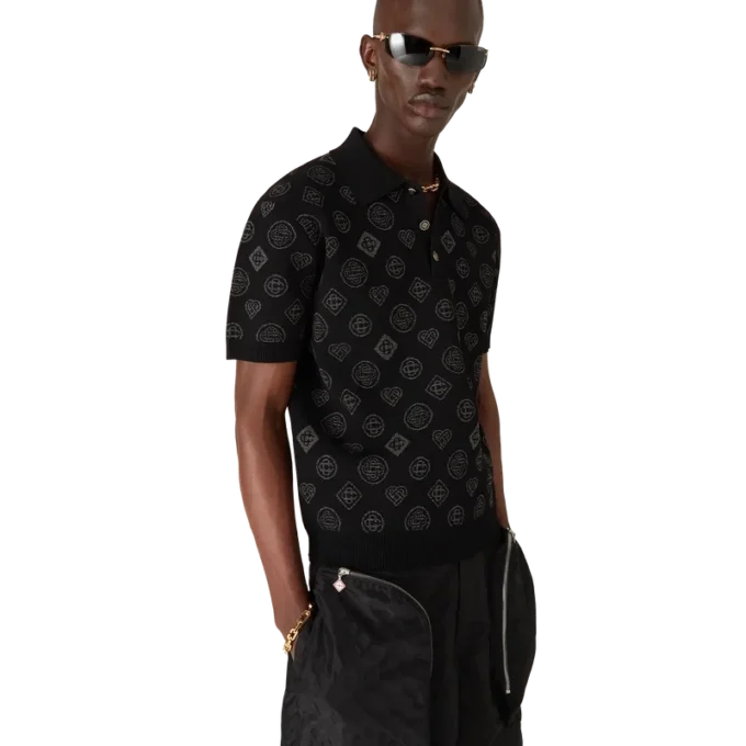 Monogram-Jacquard-Poloshirt