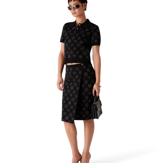 Monogram-Jacquard-Röck