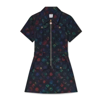 Monogram-Jeans-Kleid