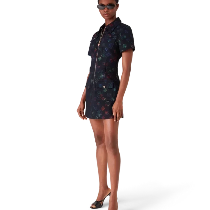 Monogram-Jeans-Kleid