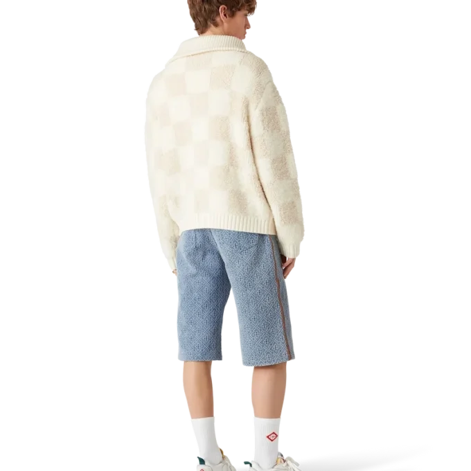 Monogram-Jeansshorts