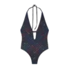 Monogram Plunge-Badeanzug Monogram Plunge-Badeanzug