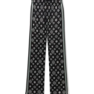 Monogram-Pyjama-Hose aus Seidensatin