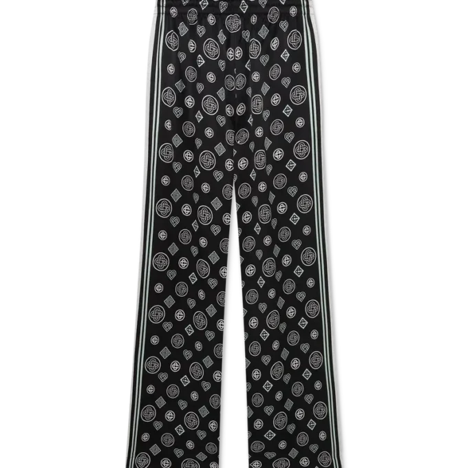 Monogram-Pyjama-Hose aus Seidensatin Monogram-Pyjama-Hose aus Seidensatin