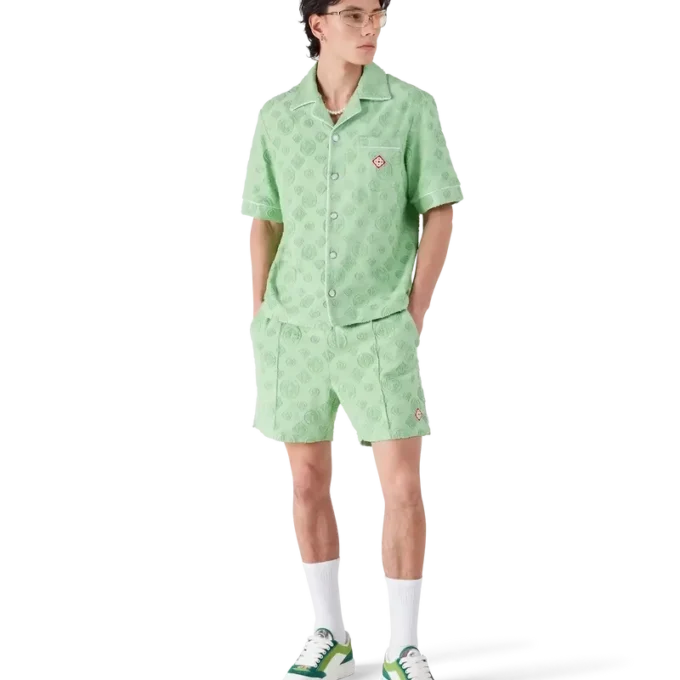 Monogram-Shorts aus Frottee