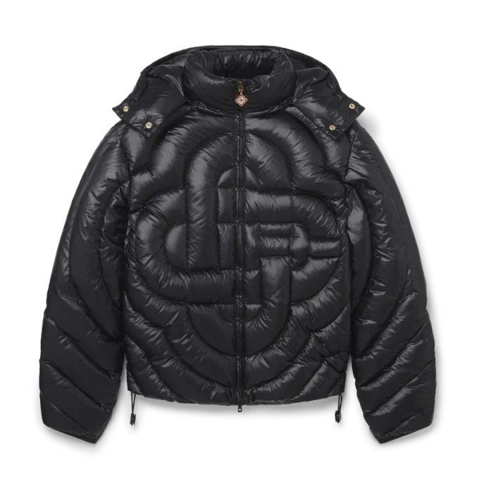 Monogram-Steppjacke aus Nylon