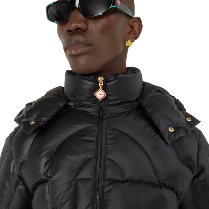 Monogram-Steppjacke aus Nylon