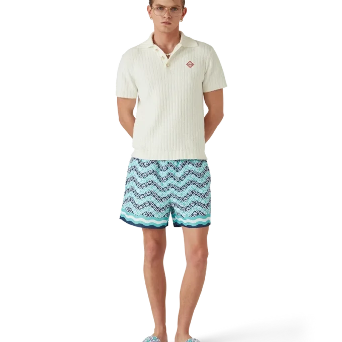 Monogram Wave Badeshorts
