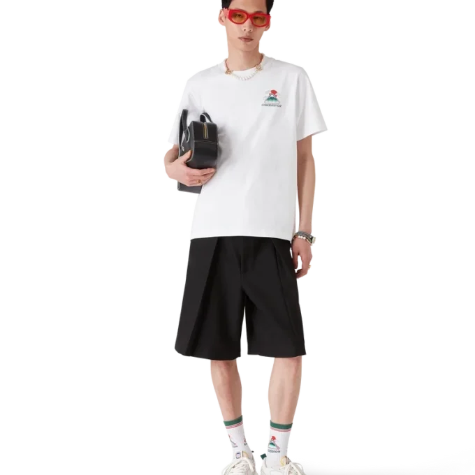 Montagne Ondulee Kurzarm-T-Shirt mit Shorts