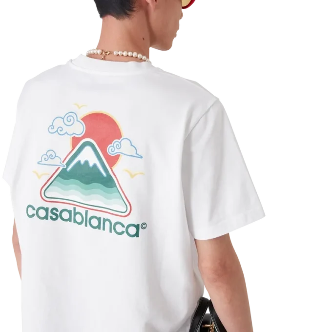 Montagne Ondulee Kurzarm-T-Shirt mit Shorts