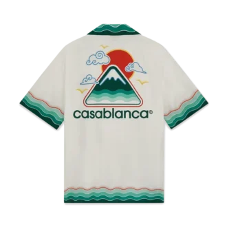 Montagne Ondulee Seidenhemd mit Shorts und kurzen Ärmeln