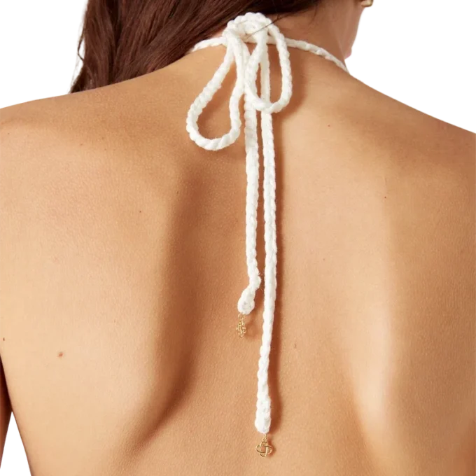 Motiv-Häkel-Bikini-Oberteil