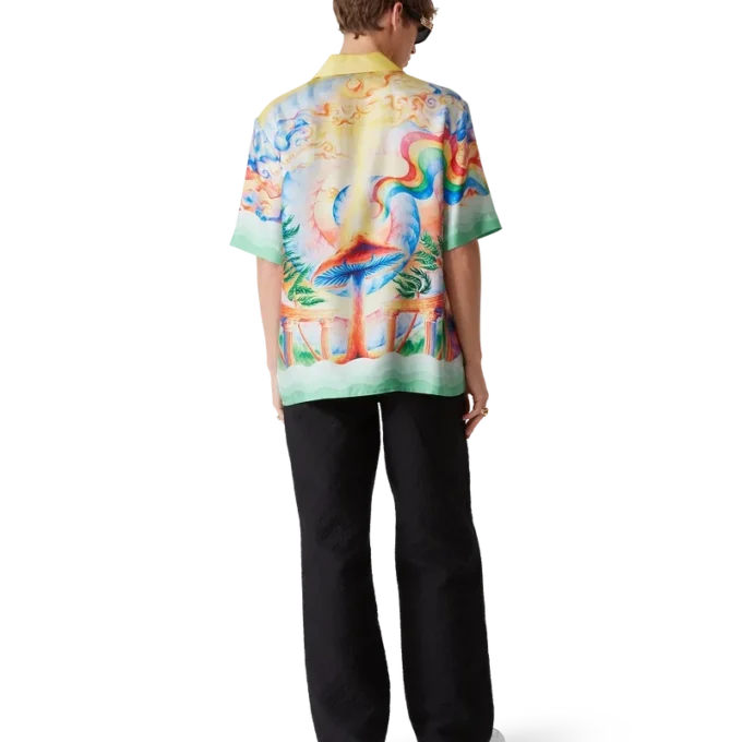 Nature’s Teacher Kurzarm-Seidenhemd