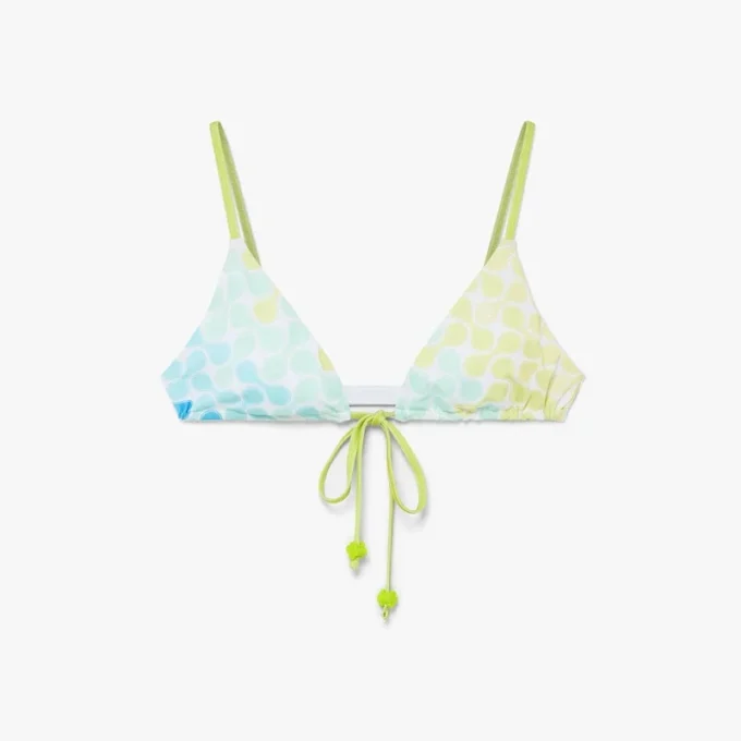 Optic Drop String Beaded Bikini-Oberteil