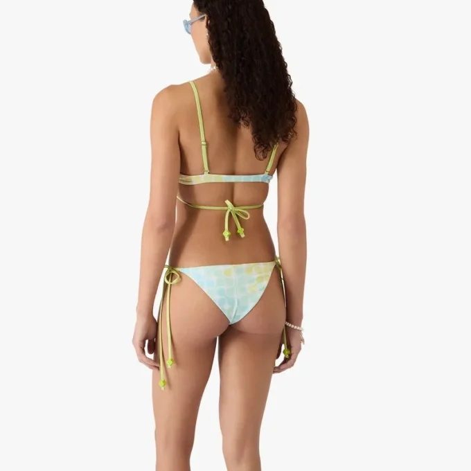 Optic Drop String-Bikinihose mit Perlenverzierung