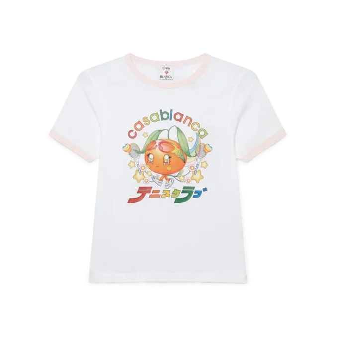 Orange Mascot Ringer Kurzarm-T-Shirt