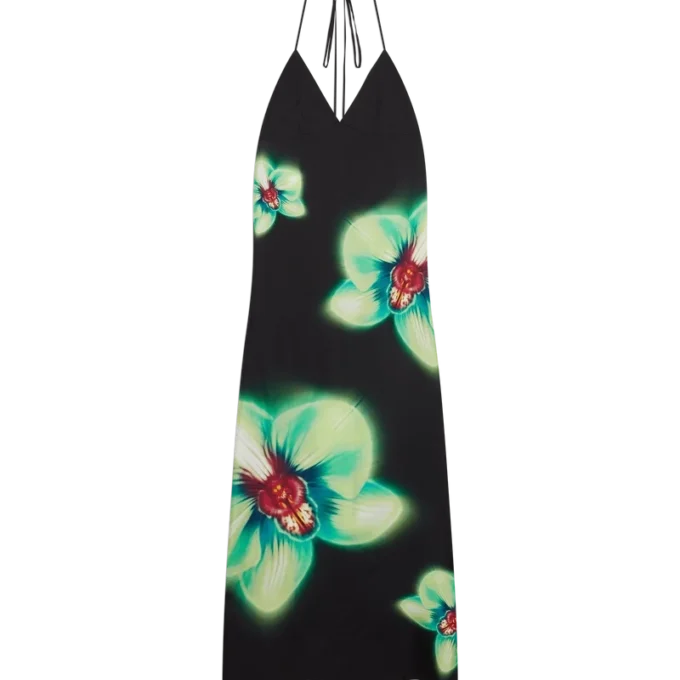 Orchid Glitch Seidenkleid Orchid Glitch Seidenkleid