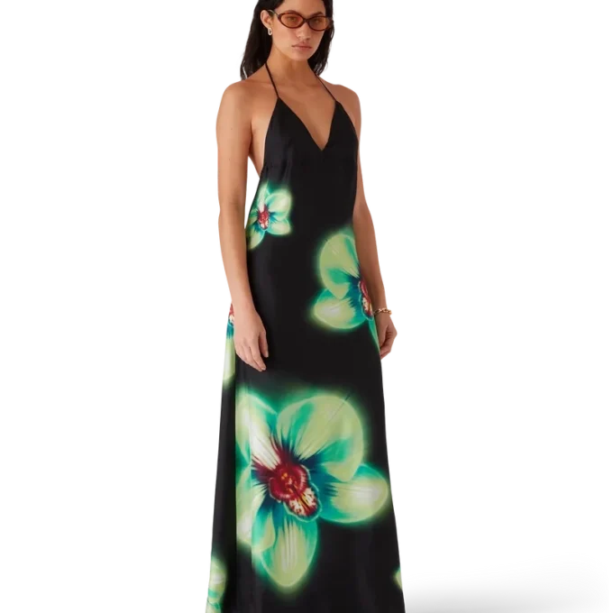 Orchid Glitch Seidenkleid Orchid Glitch Seidenkleid