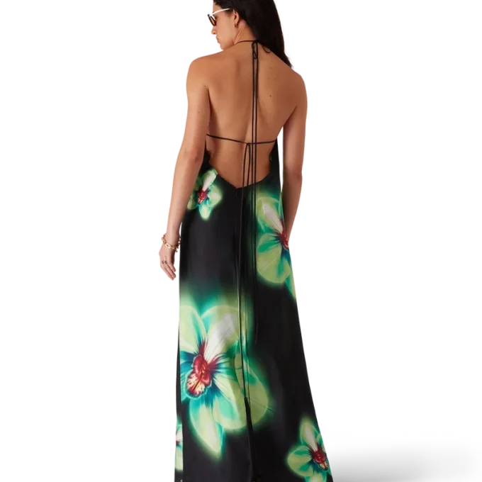 Orchid Glitch Seidenkleid Orchid Glitch Seidenkleid