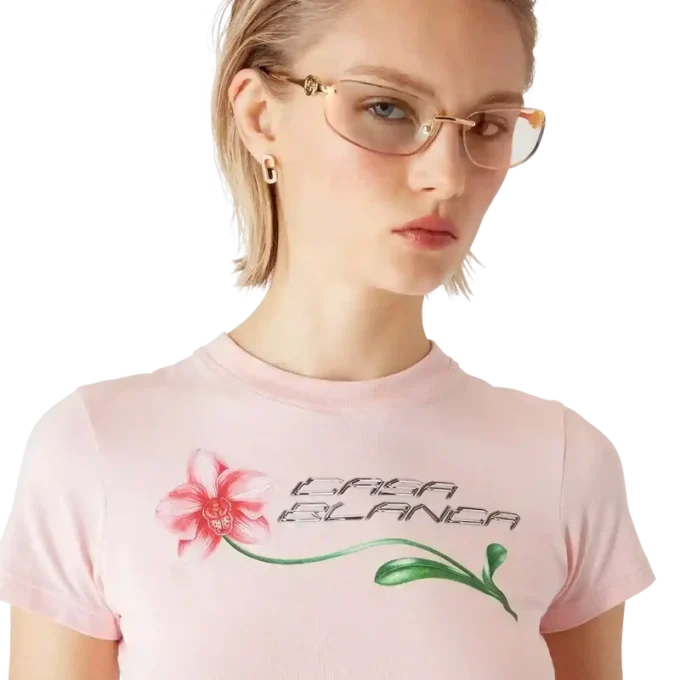 Orchid Logo Cropped Baby Tee Orchid Logo Cropped Baby Tee