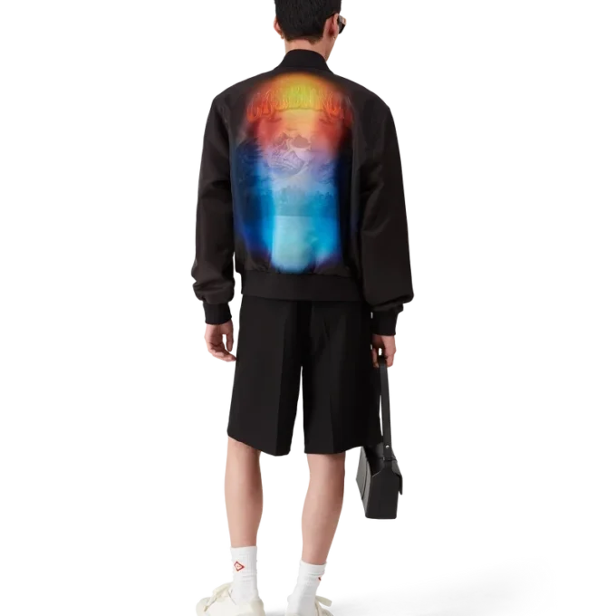 Organza-Bomberjacke mit Farbverlauf Organza-Bomberjacke mit Farbverlauf