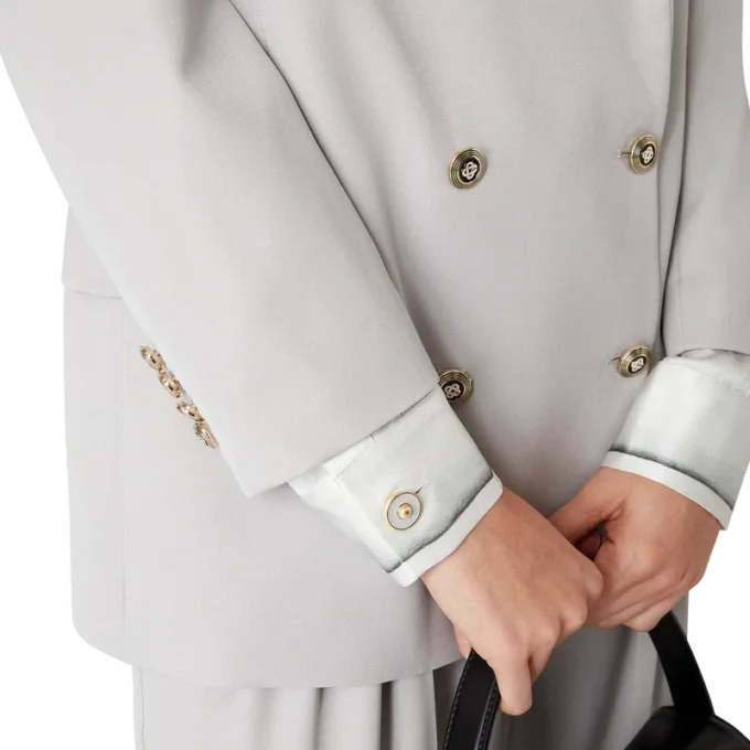 Oversized-Blazer aus Wolle